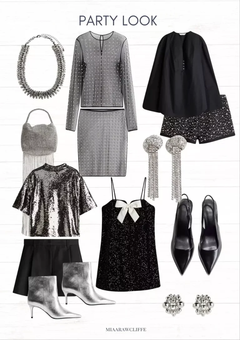 All-Black Winter Party Look from H&M